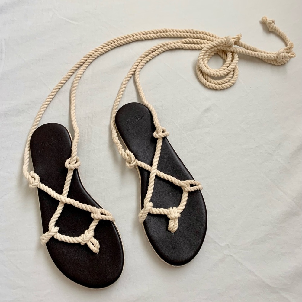 J Crew Lace Up Sandals